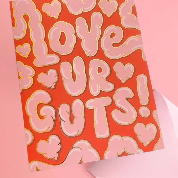 The Social Type - Wholesale Love Card - Love Ur Guts! 1