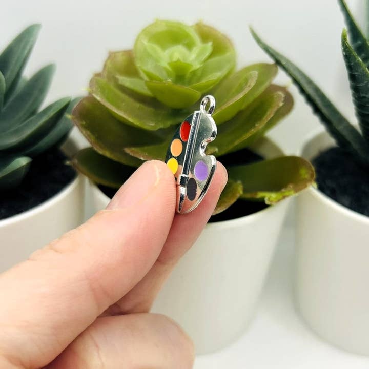 Guerrilla Charm - Wholesale Individual Charm/Pendant - Colorful Paint Palette Charm, 21x18mm3