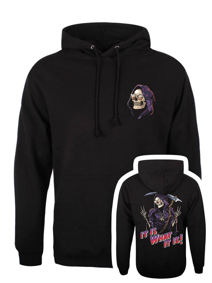 Grindstore – wholesale Hoodie – Unisex – It Is What It Is Unisex Black Pullover Hoodie2