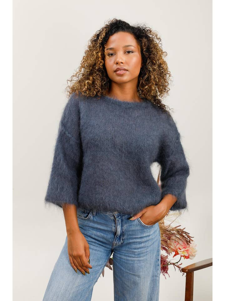 LÉA & LUC - Wholesale Knitted jumper – Women′s - Mohair sweater REF. 21576