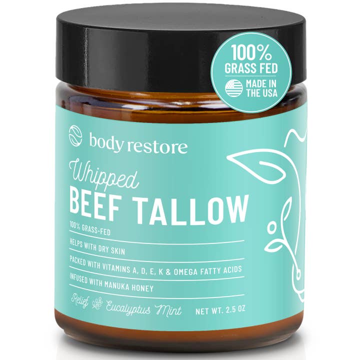 Whipped Beef Tallow - Eucalyptus & Mint for wholesale by body restore