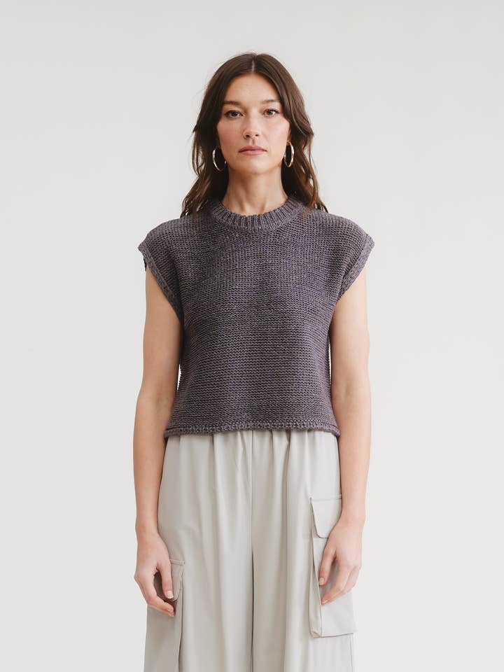 Tana Sweater Top for wholesale by FLAT WHITE