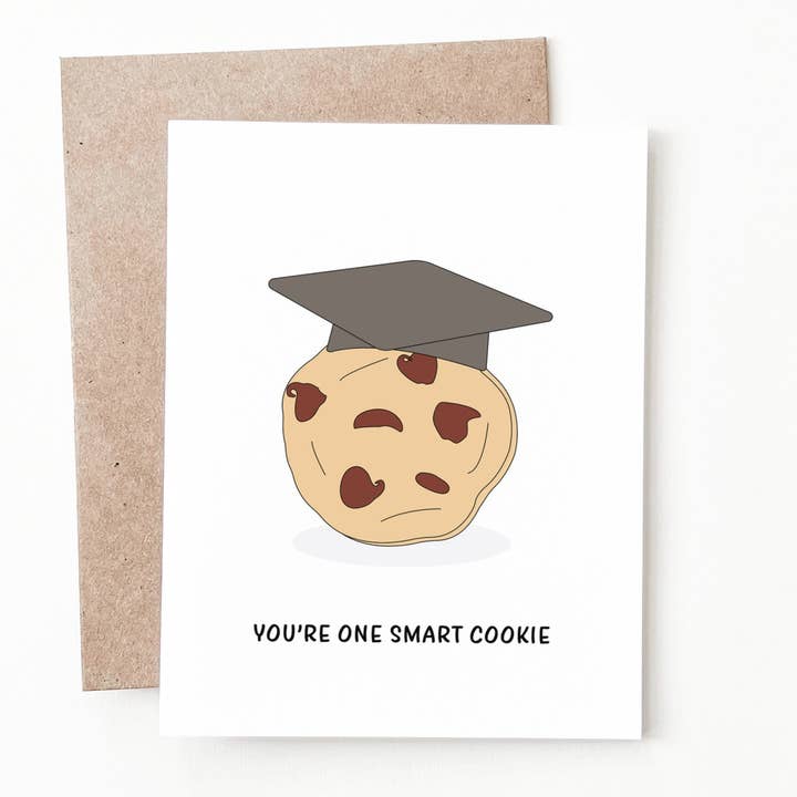 Smart Cookie Graduation Card for wholesale by Nine Two Design