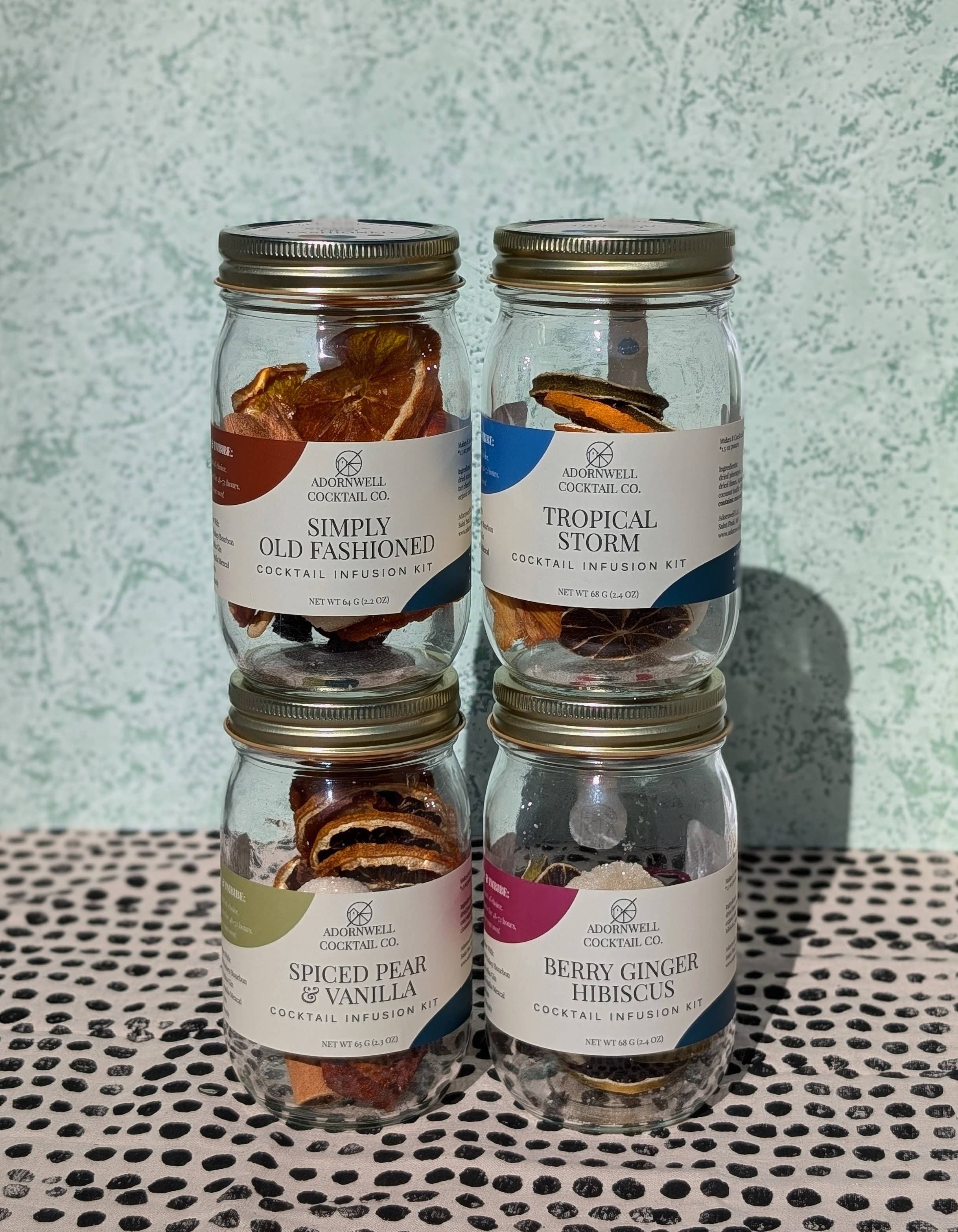 Adornwell Cocktail Co. - Vente Kit de fabrication de boisson - Coffret à composer - Choisissez 4 saveurs - Kits d'infusion2