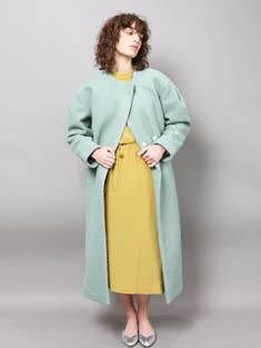 PASTEL GREEN LEON COAT for wholesale by Ambali