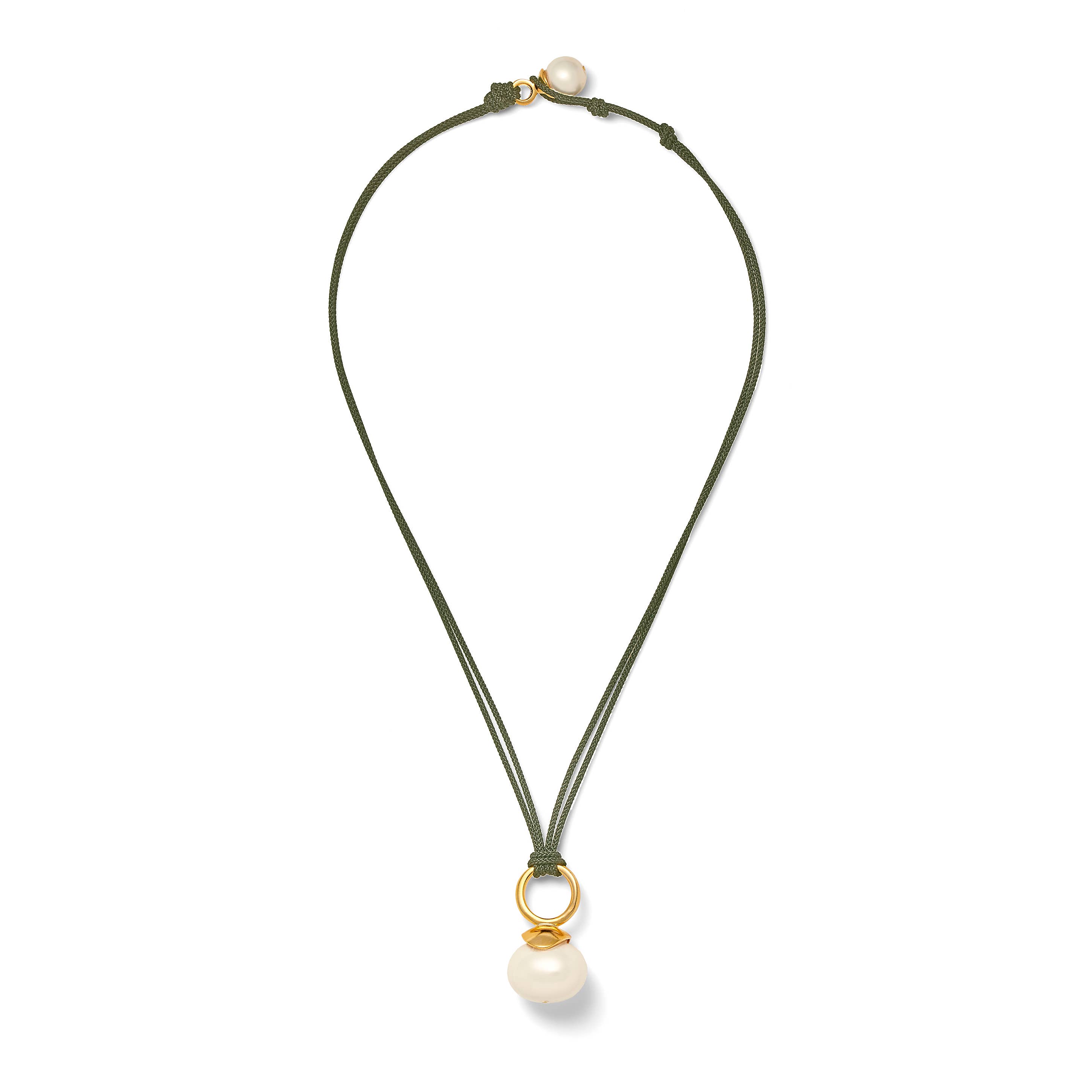 CC & Co by Catherine Canino - Wholesale Pendant/charm necklace - Pebble Pearl Cord Pendant14