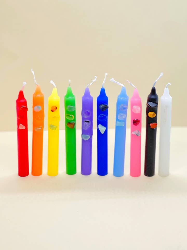 Crystal Chime Candle for wholesale by Nizhoni Diosa Spirit