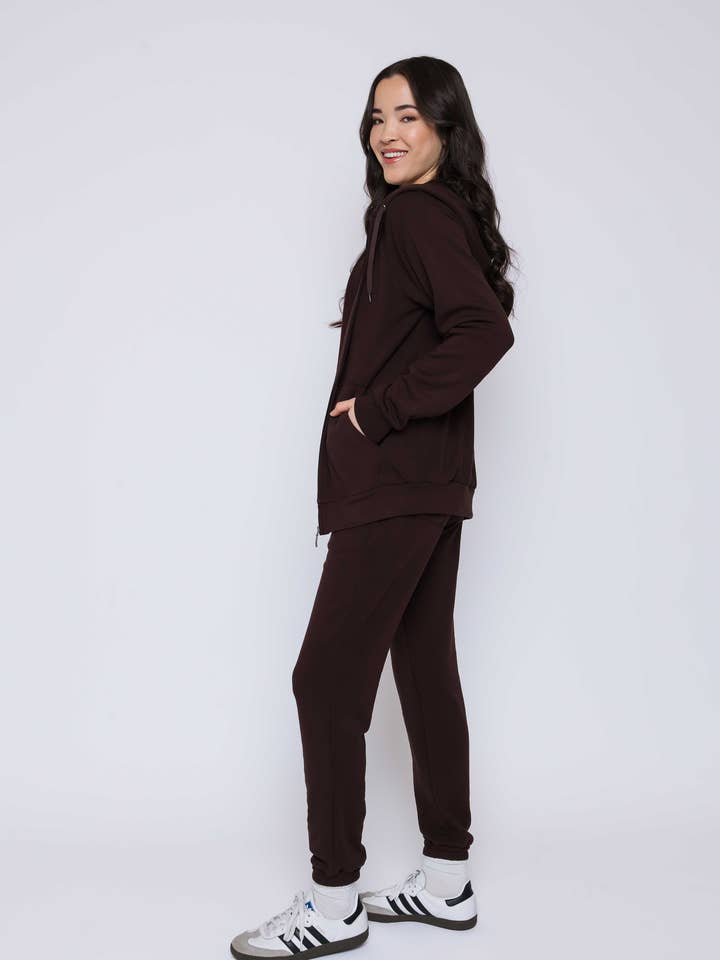 Felpa con Cappuccio Oversize con Zip in Pile Tina-Luxe per la vendita all'ingrosso da parte di ORB