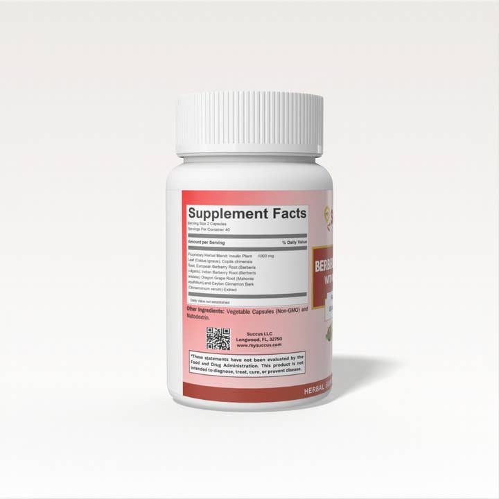 Succus - Wholesale Oral Supplement/Vitamin - Berberine Complex with Insulin Plant - Overall Wellness2