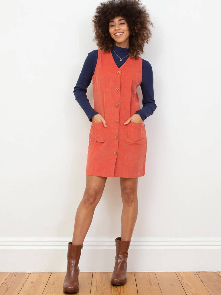 Robe Pinafore Purewell Cord pour la vente par Kite Clothing