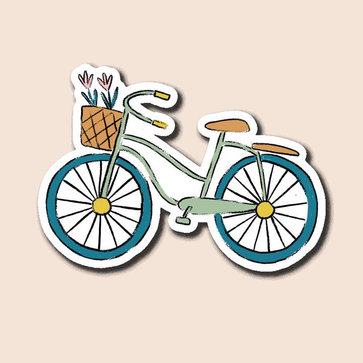 Abbie Ren Illustration - Wholesale Sticker - Bicycle Vinyl Sticker0