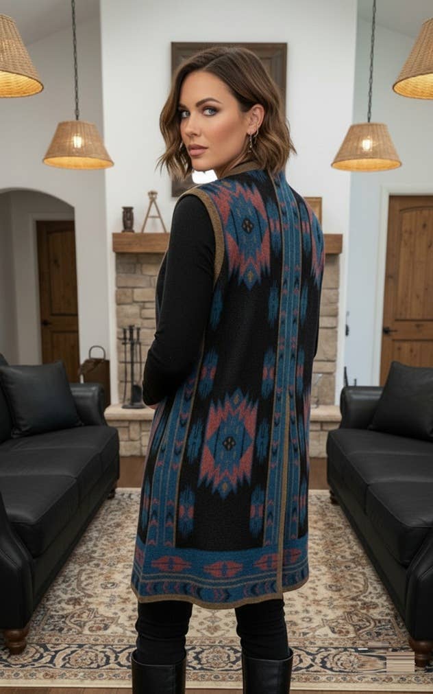 TEAL BLUE VEST ALPACA GRANTS for wholesale on Faire1