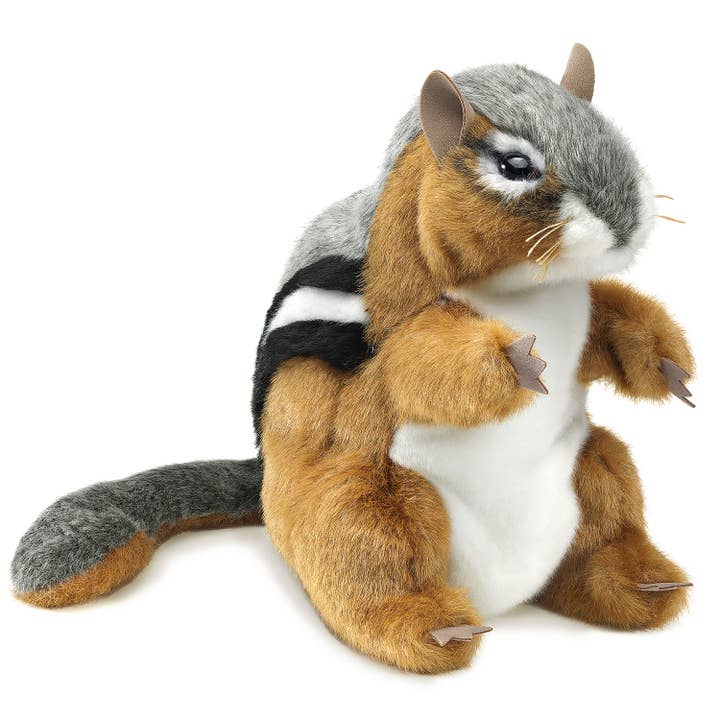 FOLKMANIS-PUPPETS – Großhandel Handpuppe – Kind & Baby – Streifenhörnchen 3183/ Chipmunk
