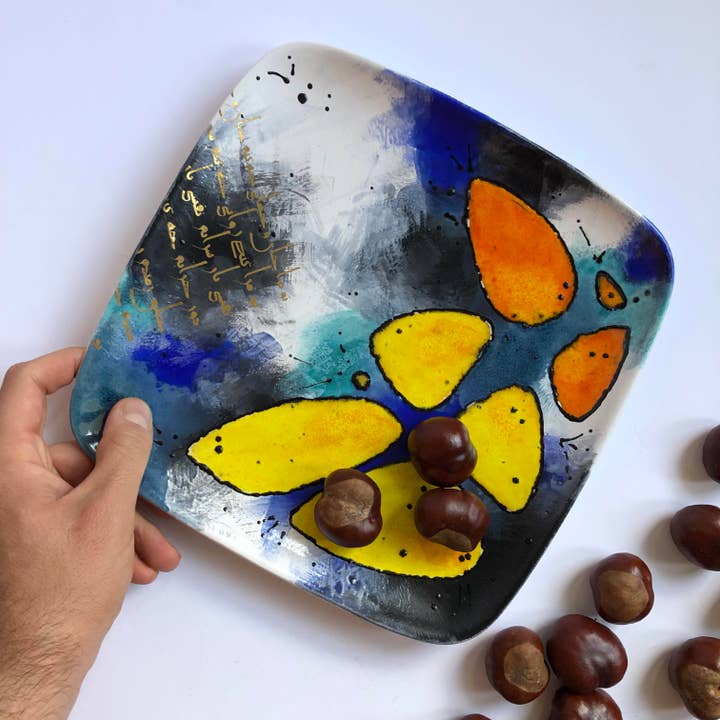 Placa quadrada Rumi 2 por atacado de Farzin Kavaji