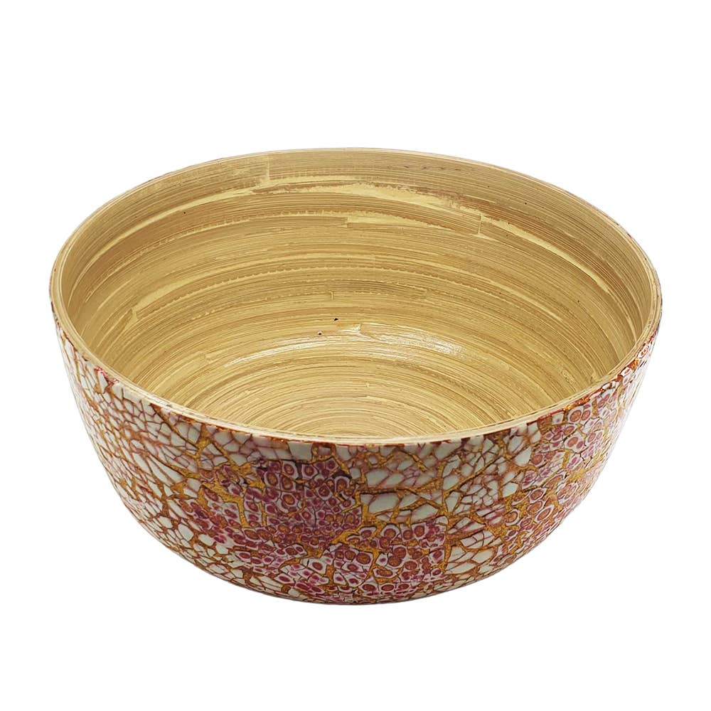 VIE - Wholesale Serve Bowl - Bamboo Salad Bowl, 23x10cm, with Matching Salad Servers25