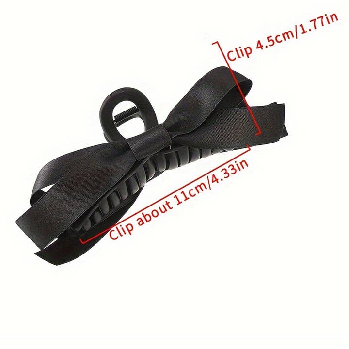 Lovesoft - Vendita all'ingrosso Fermaglio per capelli - Donna - Fermaglio per capelli grande con decorazione a fiocco in tinta unita2