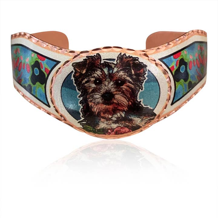 COPPER ARTS INC. - Venta al por mayor Pulseras tipo brazalete - Pulsera para perros BDC 30 Yorkshire Terrier