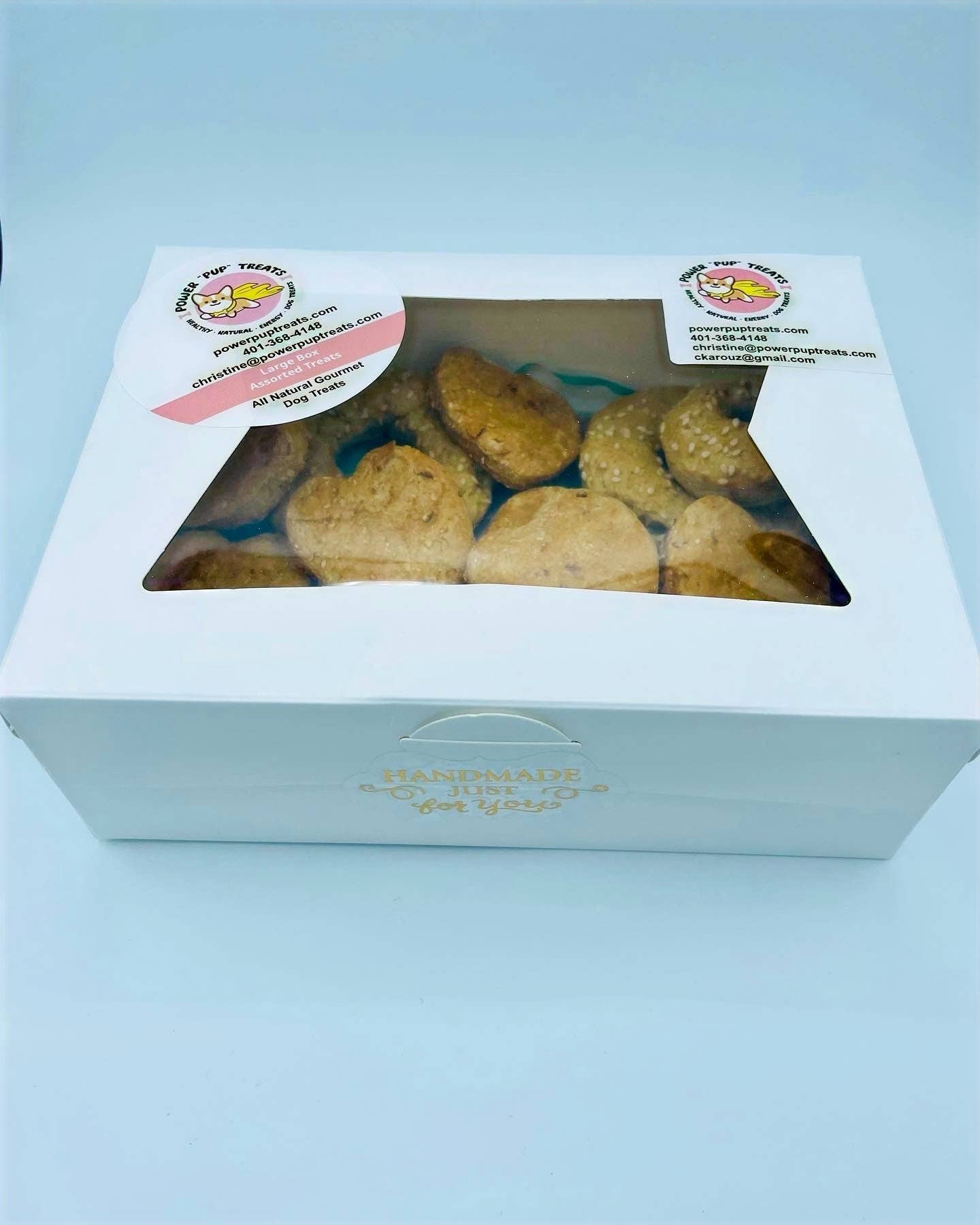 Power “Pup” Treats – Engroshandel Godbid - Hund – Treat Sampler (8 ounce æske)2