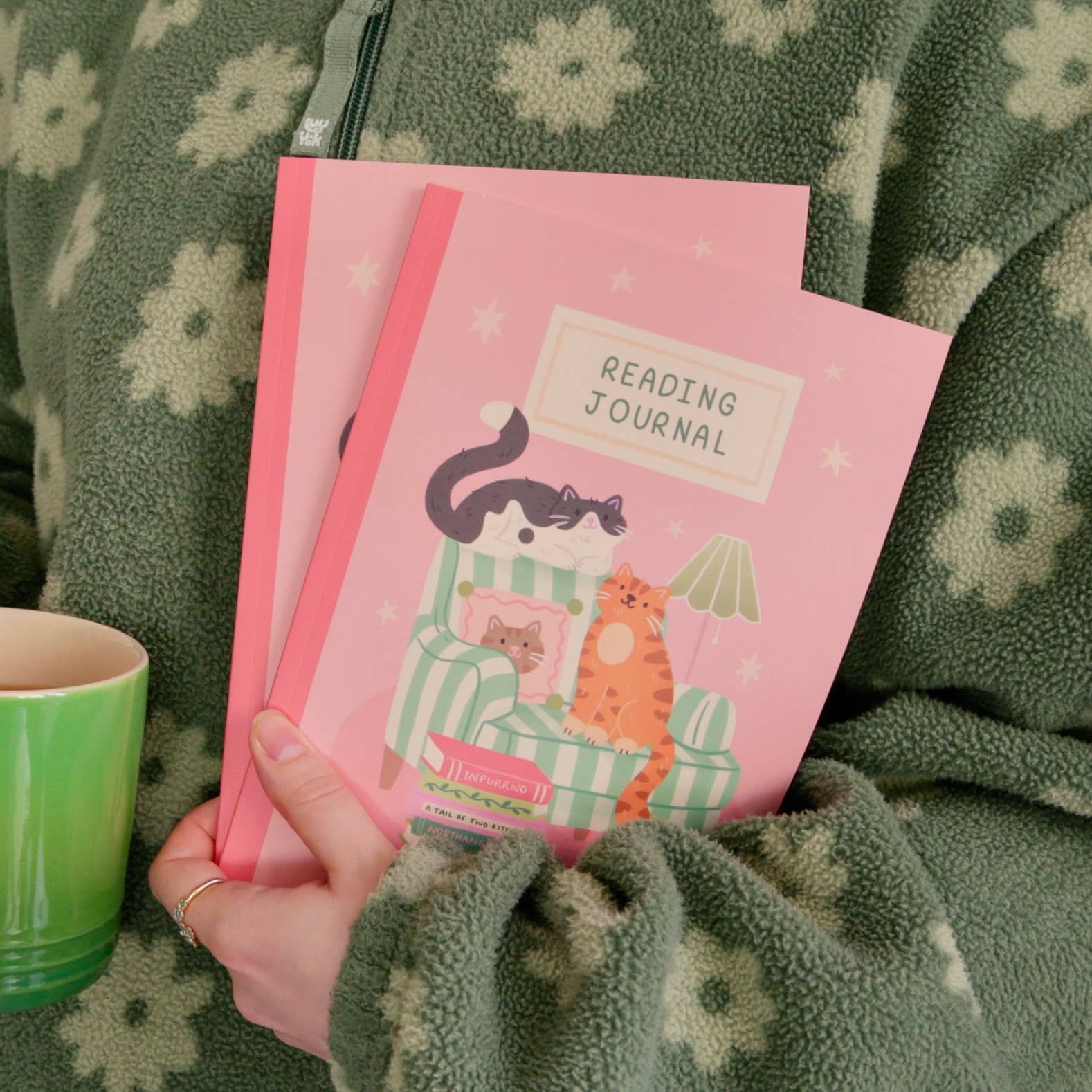 Hopscotch Paper Co. - Wholesale Journal/Diary - Reading Journal Cats – 50 Page Book Review Notebook6