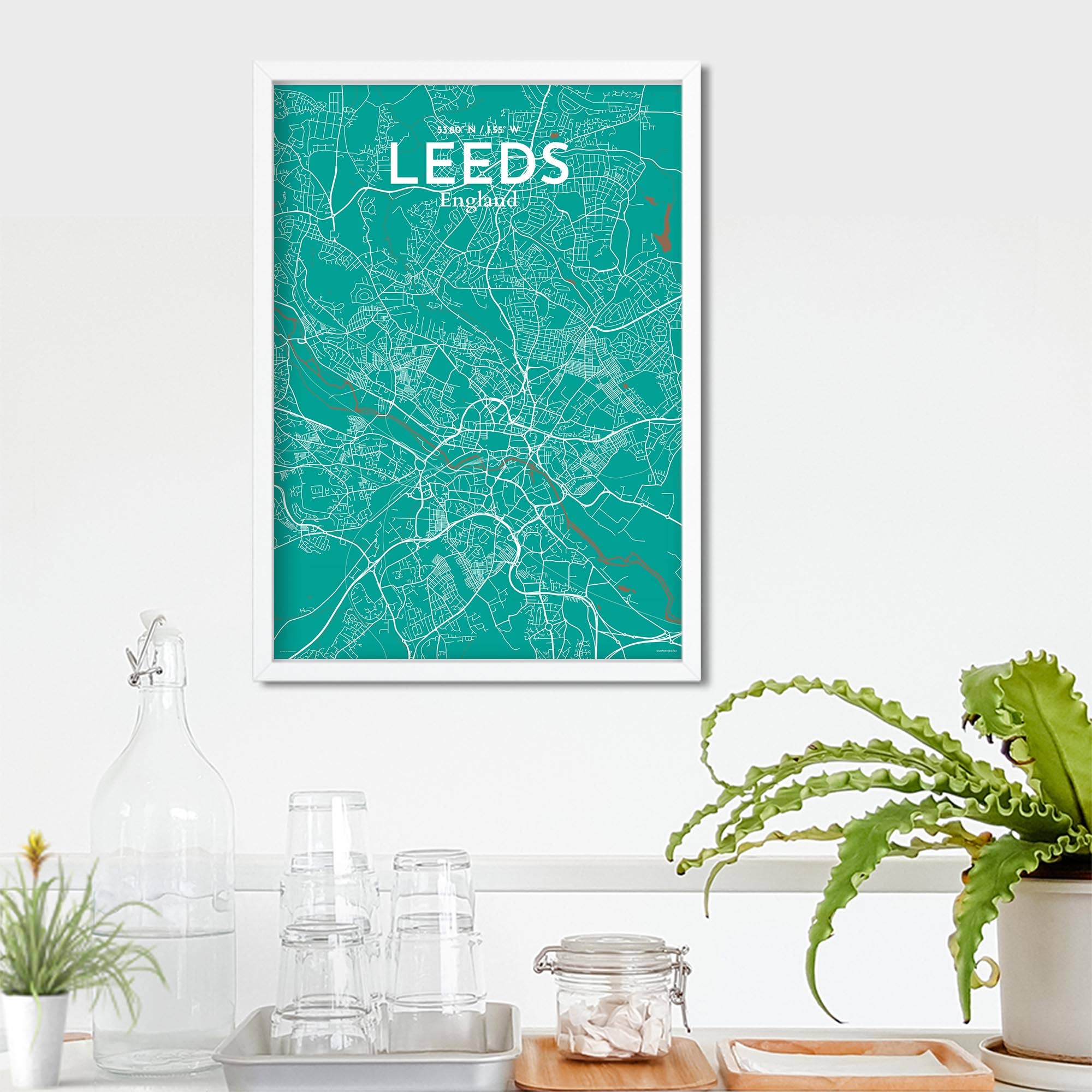 OurPoster.com – wholesale Poster – Leeds karta affisch103