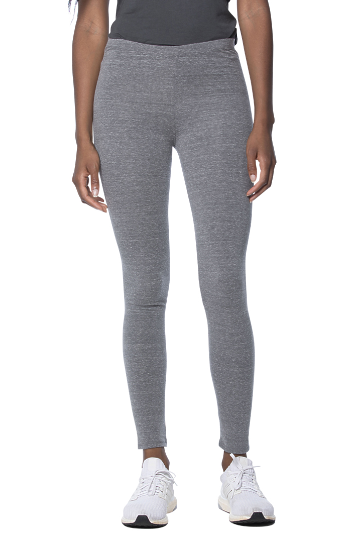 Royal Apparel - Wholesale Athletic/Lounge Leggings - Women's - Women's Eco Triblend Spandex Jersey Leggings3