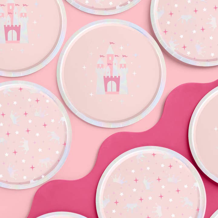 xo, Fetti - Wholesale Disposable Plate - Princess Plates - 24 paper plates, kids queen crown party3