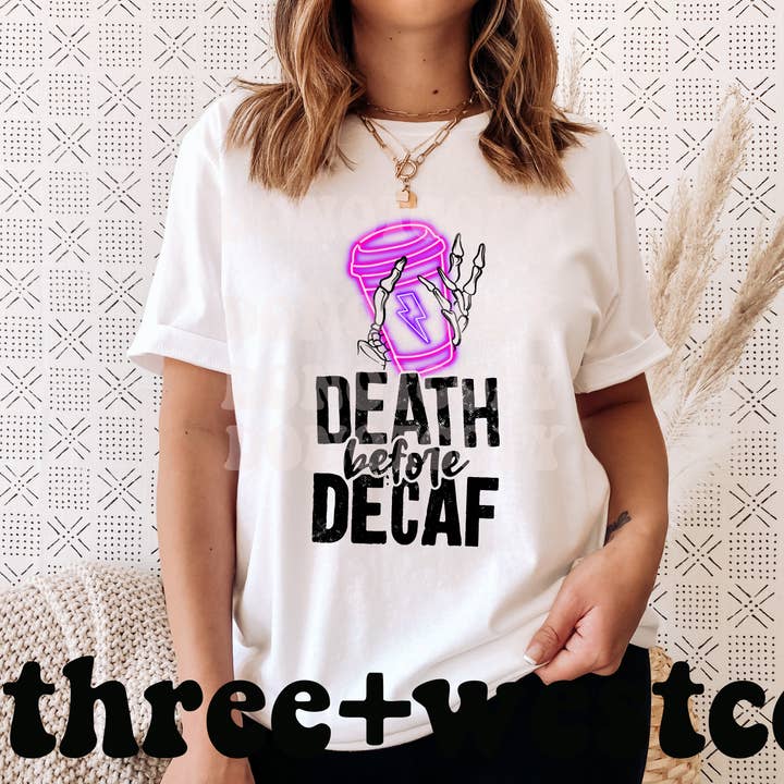 Death before Deca Transfert pour sublimation pour la vente par Three+West Co