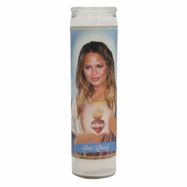 Chrissy Teigen Saint Prayer Devotional Candle for wholesale by The Luminary and Co.