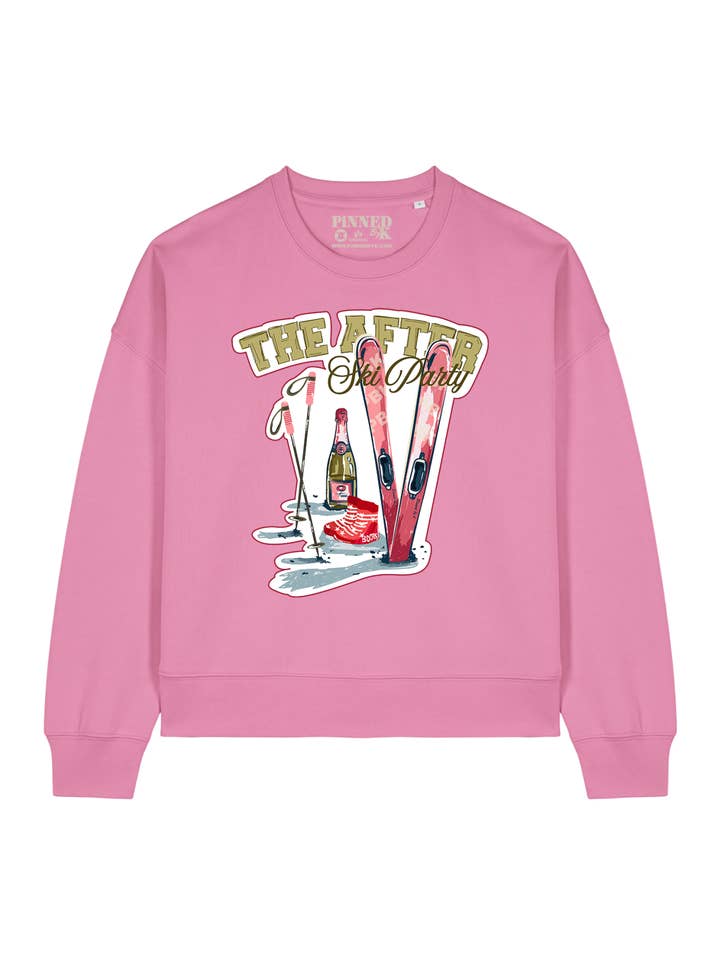 Maglione Boxy The After Ski Party - Rosa Bubble per la vendita all'ingrosso da parte di PINNED by K