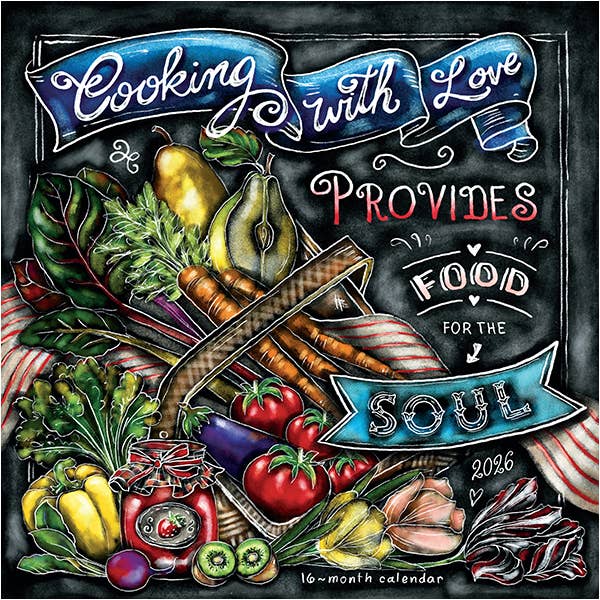 Cooking With Love Provides Food for the Soul 2026 Wall Cal for wholesale by Sellers Publishing
