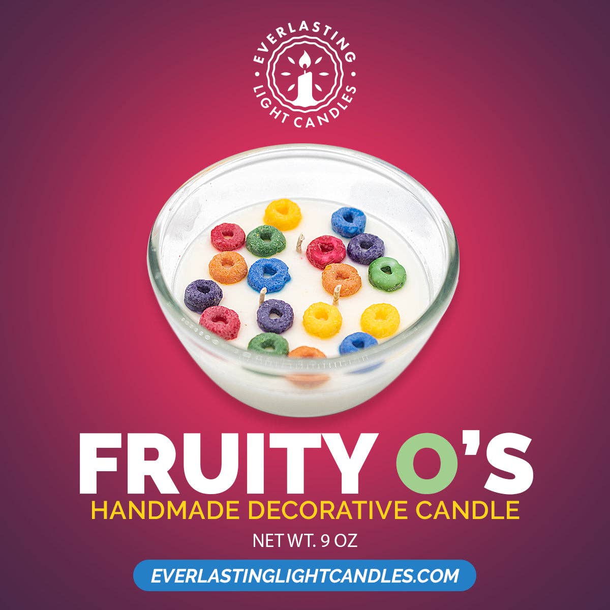 EVERLASTING LIGHT CANDLES - Wholesale Grappige kaars - Fruity O's - Graankaars2