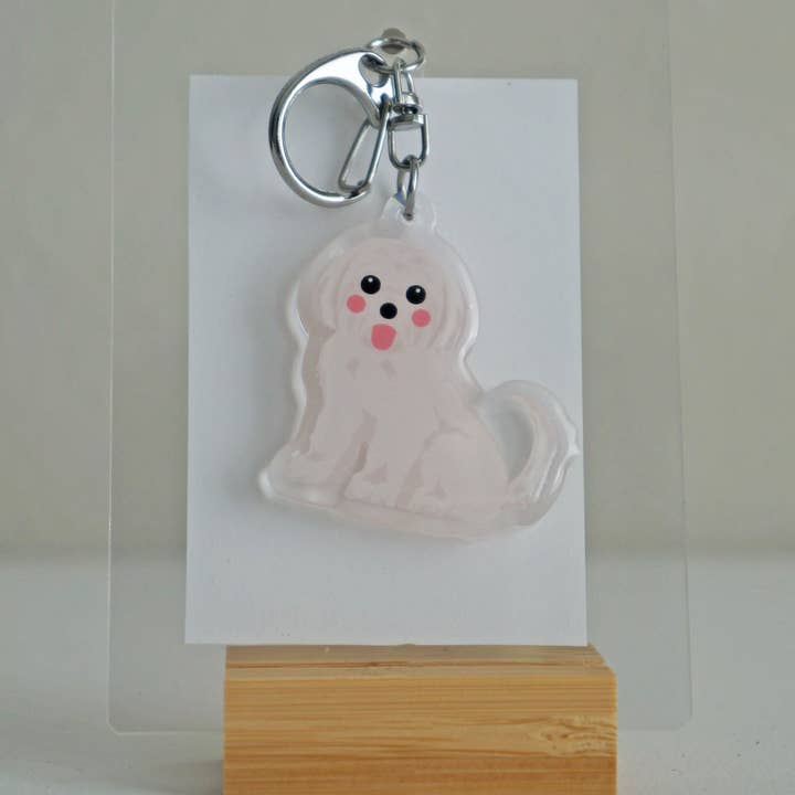kiwi & WILLOW - Wholesale Keychain - Unisex - Shih Tzu Epoxy Keychain2