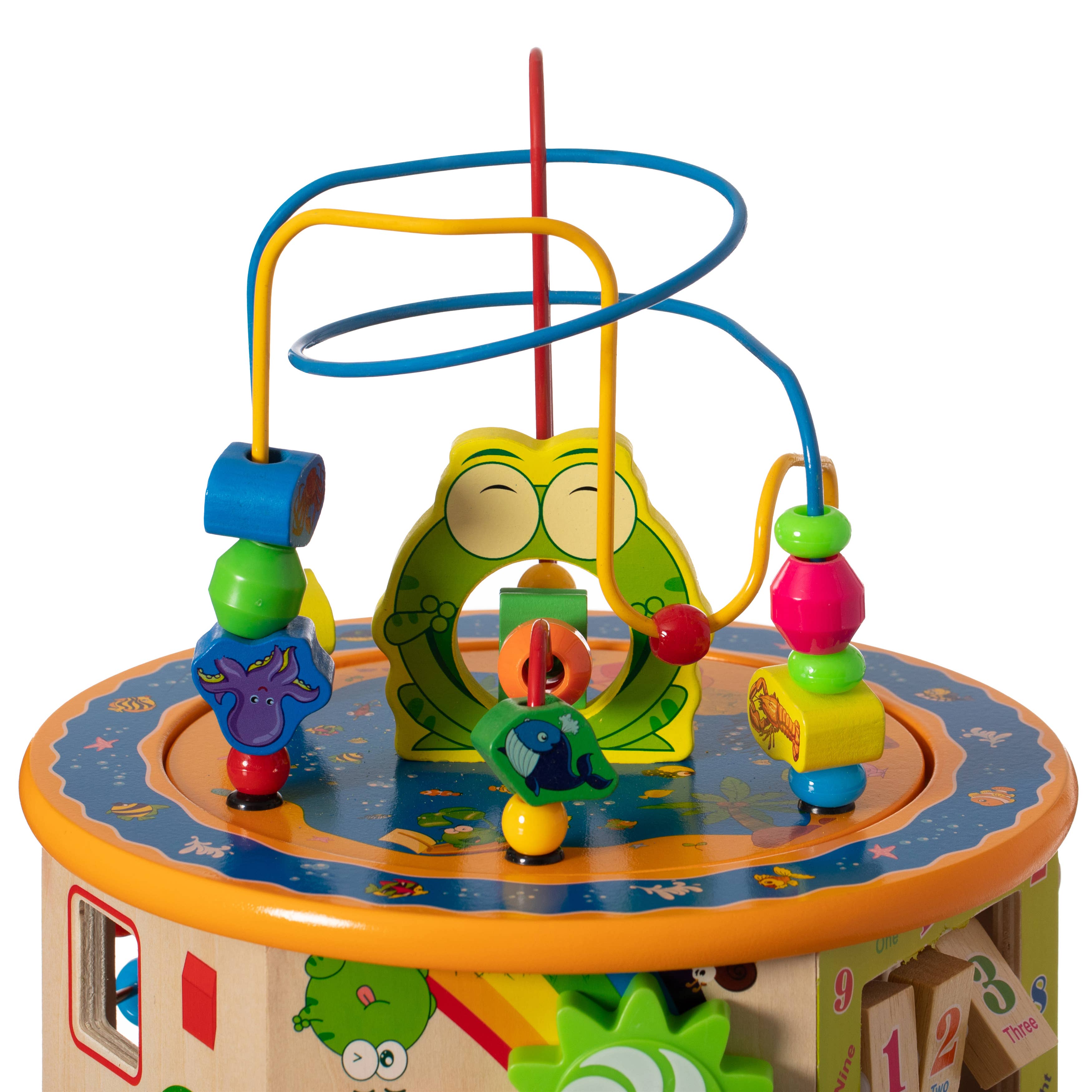 Quickway Imports – Engroshandel Trælegetøj - Børn – 8-i-1 farverig trælegetøjsaktivitet for børn25