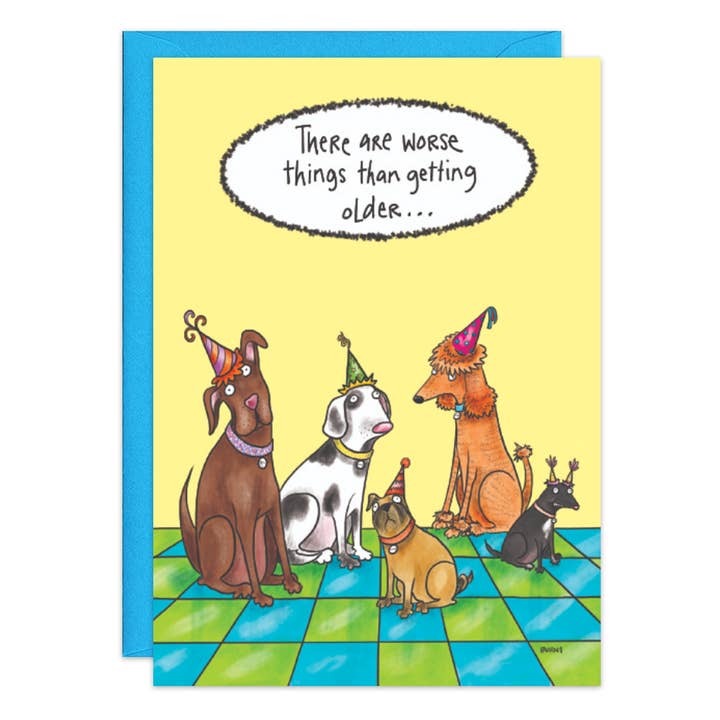 Cartão de aniversário de coisas piores - 9079 por atacado de Oatmeal Studios