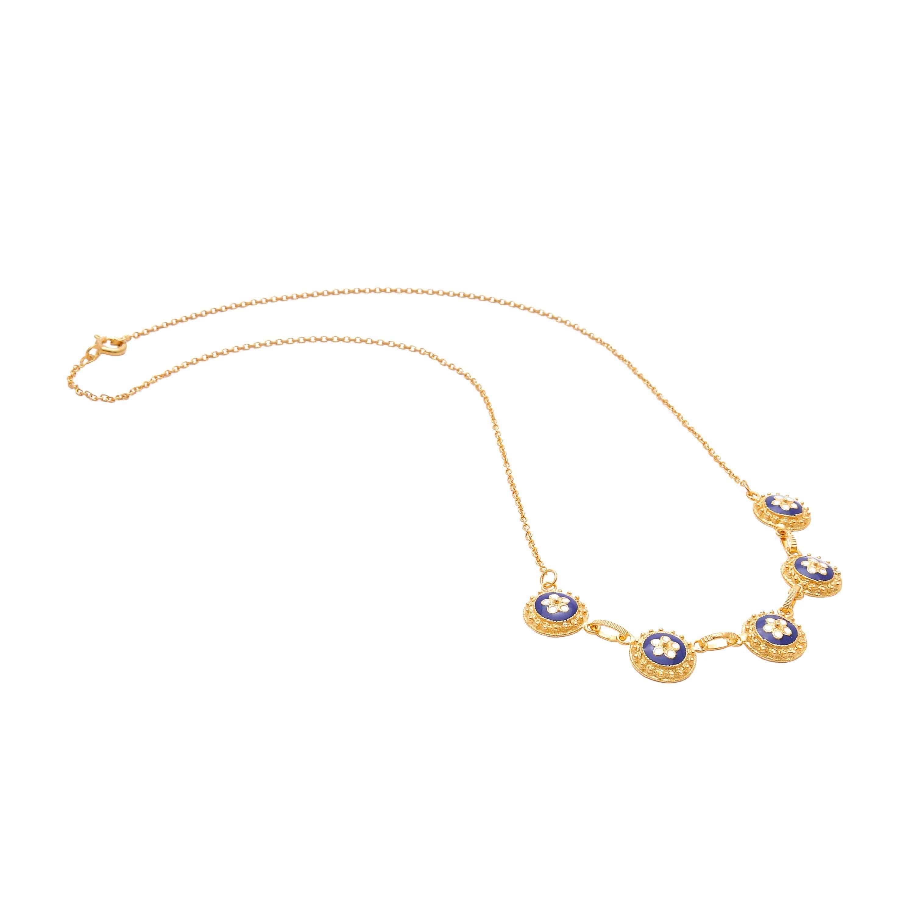 PORTUGAL JEWELS - Wholesale Pendant/Charm Necklace - Necklace 5 Caramujos in Gold Plated Silver3