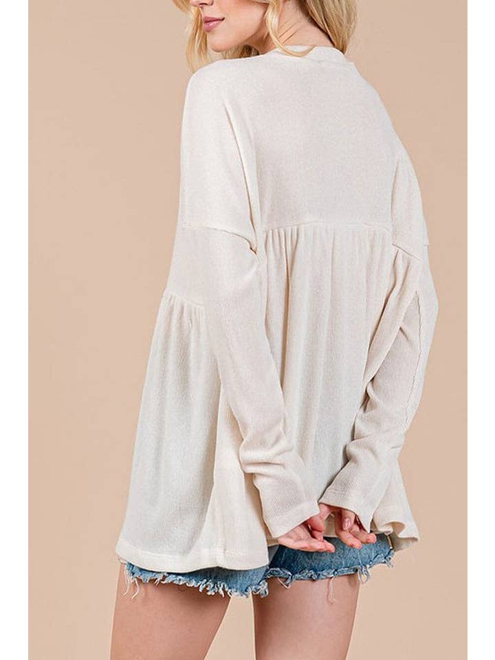 ROUSSEAU - Vente Tunique – femme - CHEMISE À MANCHES LONGUES COUPE AMPLE AVEC BOUTONS4