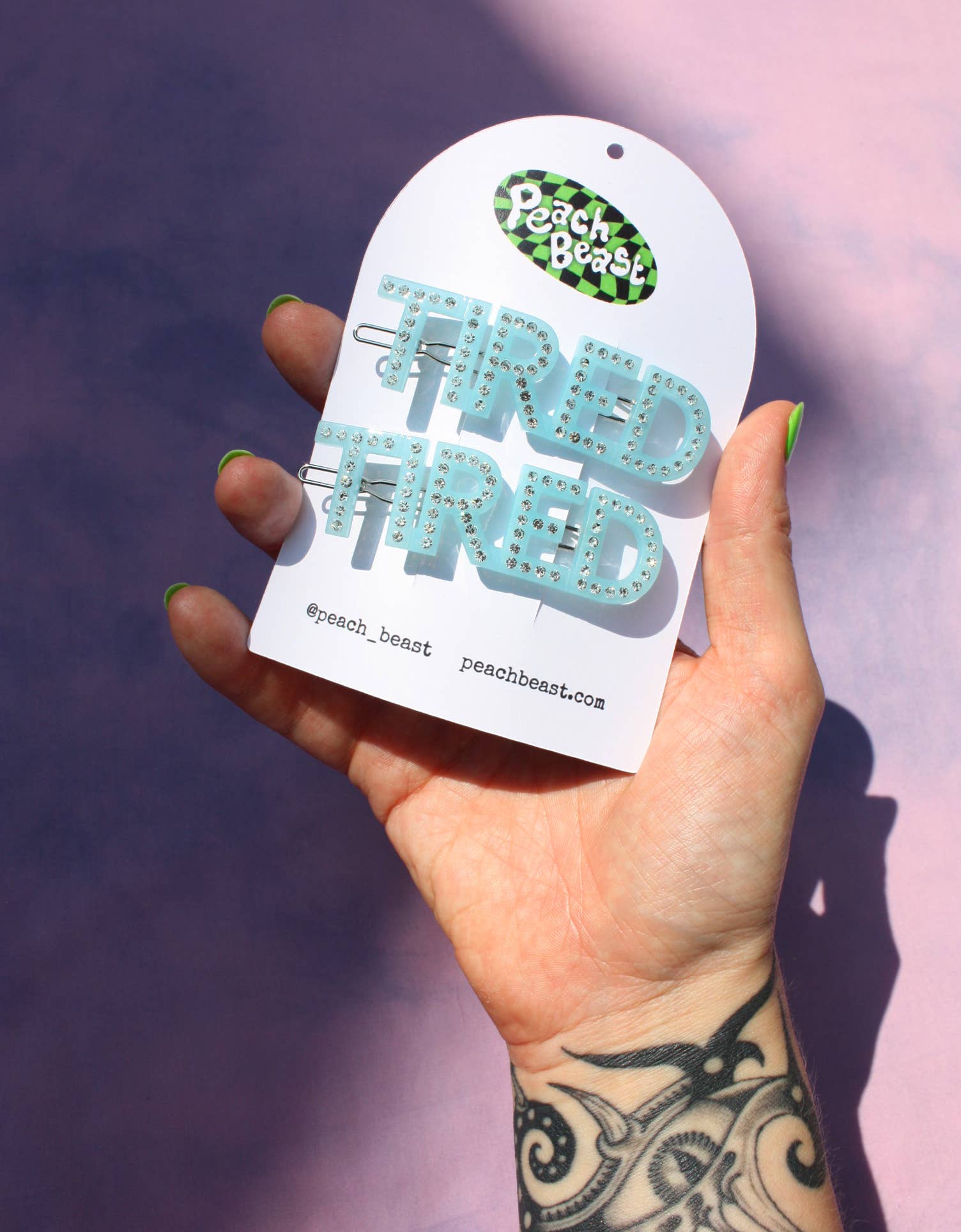 Peach Beast - Wholesale Hair Clip - Women's - Tired Rhinestone Hair Clip Set3