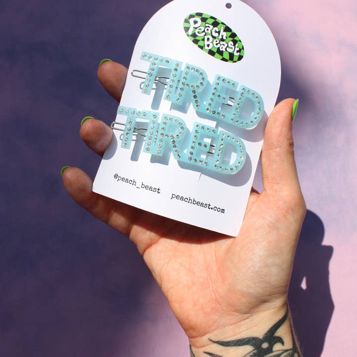 Peach Beast - Wholesale Hair Clip - Women's - Tired Rhinestone Hair Clip Set3