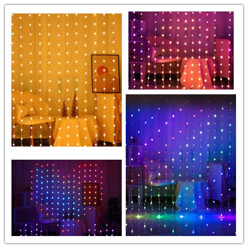 EP Design Lab - Wholesale String Lights - 63" Smart RGB Color Changing Dynamic Curtain Lights4