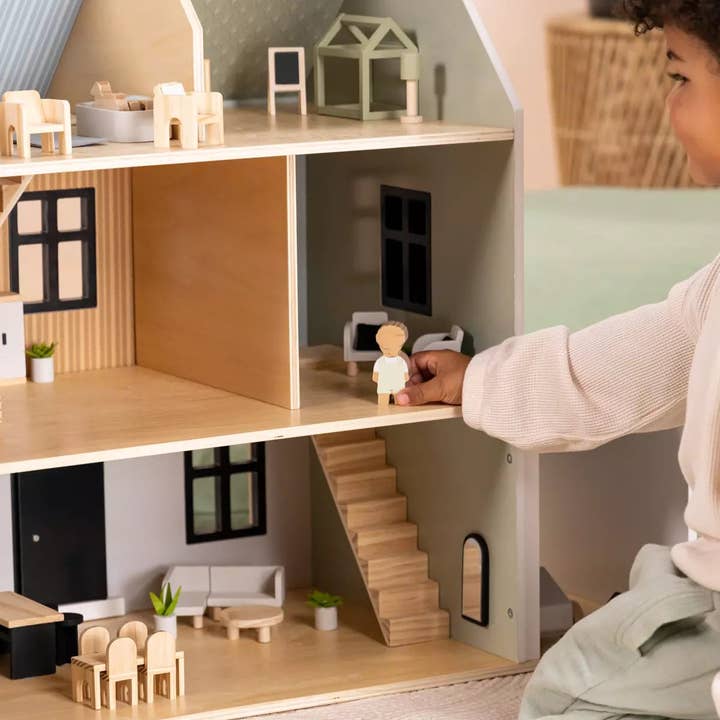 Coco Village - Wholesale Doll Accessory Kit - Kids - Set of 5 Family Wooden Doll House Characters8