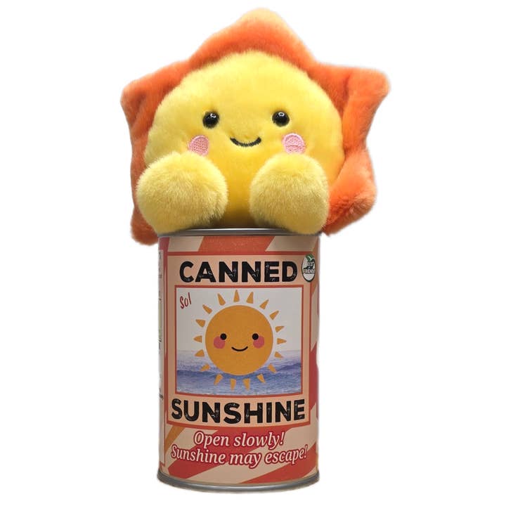Canned Gifts - Wholesale Knuffels - Kinderen en baby - Sol de Ingeblikte Zonneschijn - Milieuvriendelijke Zon Knuffel met Grappen5