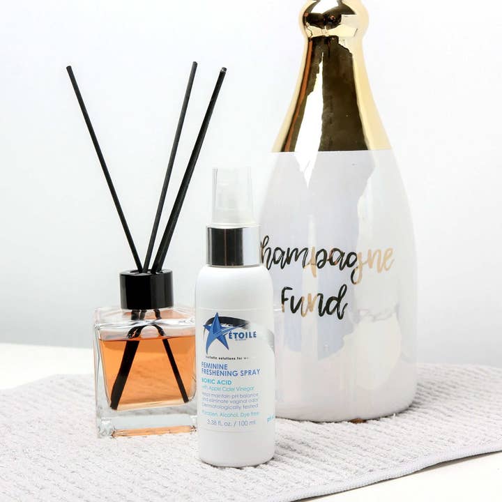 MON ETOILE DE BEAUTE - Vente Gouttes pour soulager les règles/troubles féminins - Mon Etoile de Beaute - Spray rafraîchissant féminin, acide borique et vinaigre de cidre de pomme - Végétalien, sans parabène, sans alcool1