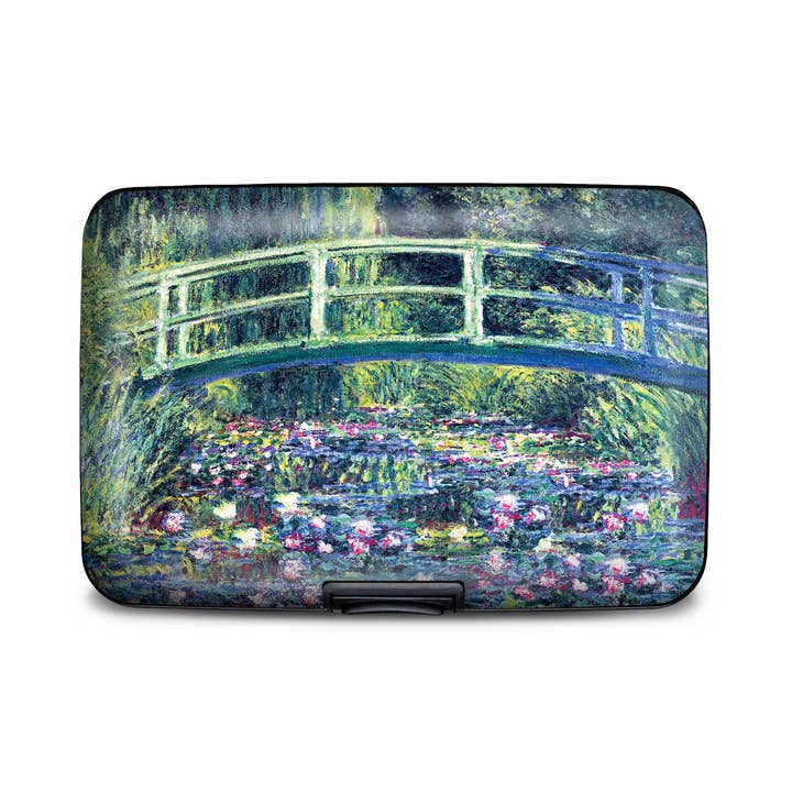 Monet - Water Lily Pond & Japanese Bridge Armored Wallet for wholesale by Monarque