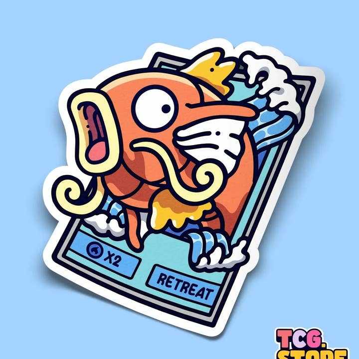 TCG.Store - TCGDOTSTORE - Wholesale Sticker - Pokémon Magikarp Card Sticker4