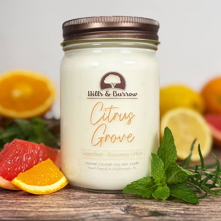 Citruslund – Appelsin, Grapefrugt & Friske Urter Lys for engroshandel hos Hills & Burrow