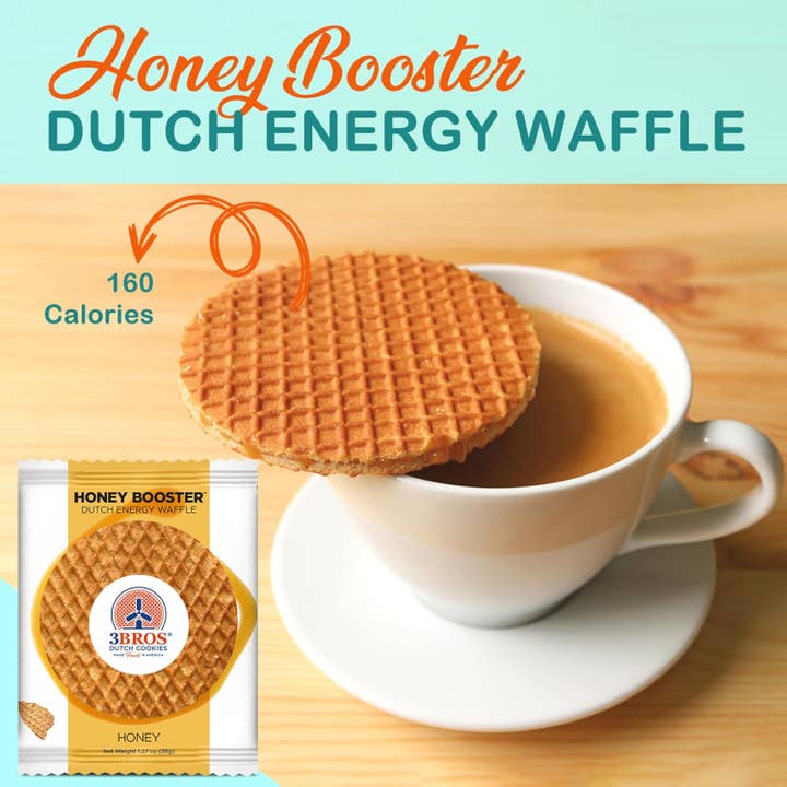 3Bros - Wholesale Cookie - HONEY BOOSTER ENERGY WAFFLES – 8 count4