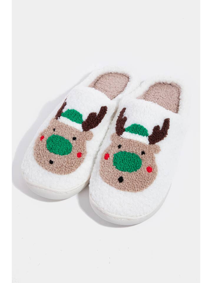 Collections by Fame Accessories - Venta al por mayor Zapatillas para casa - Mujer - Zapatillas de Navidad con renos