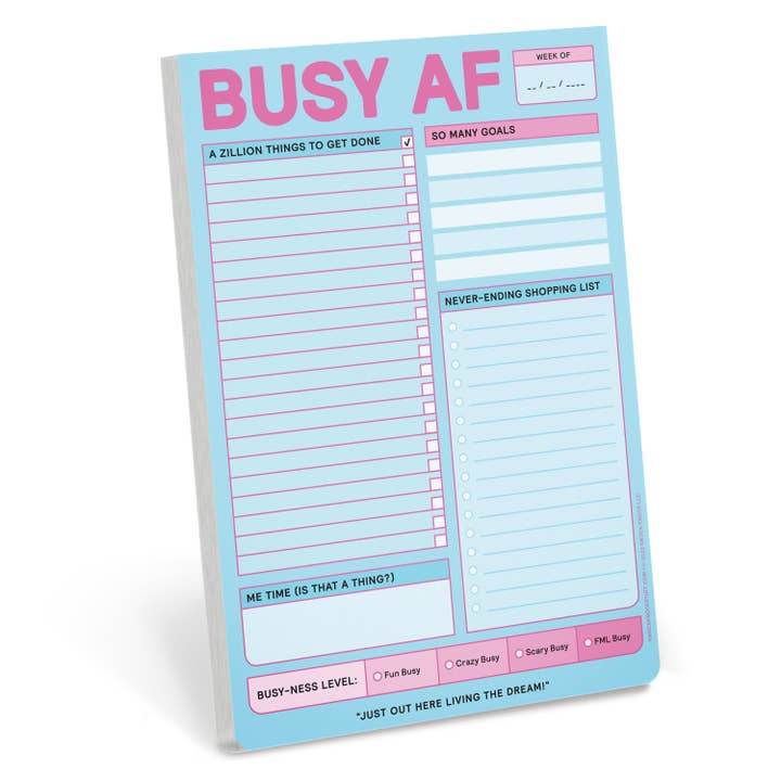 Abrams & Chronicle Books – wholesale Notepad – Knock Knock Busy AF Pad (Notebook/Sketchbook)