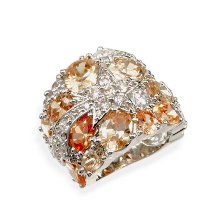 Cubic Zirconia Ring for wholesale by Rope & Spurs