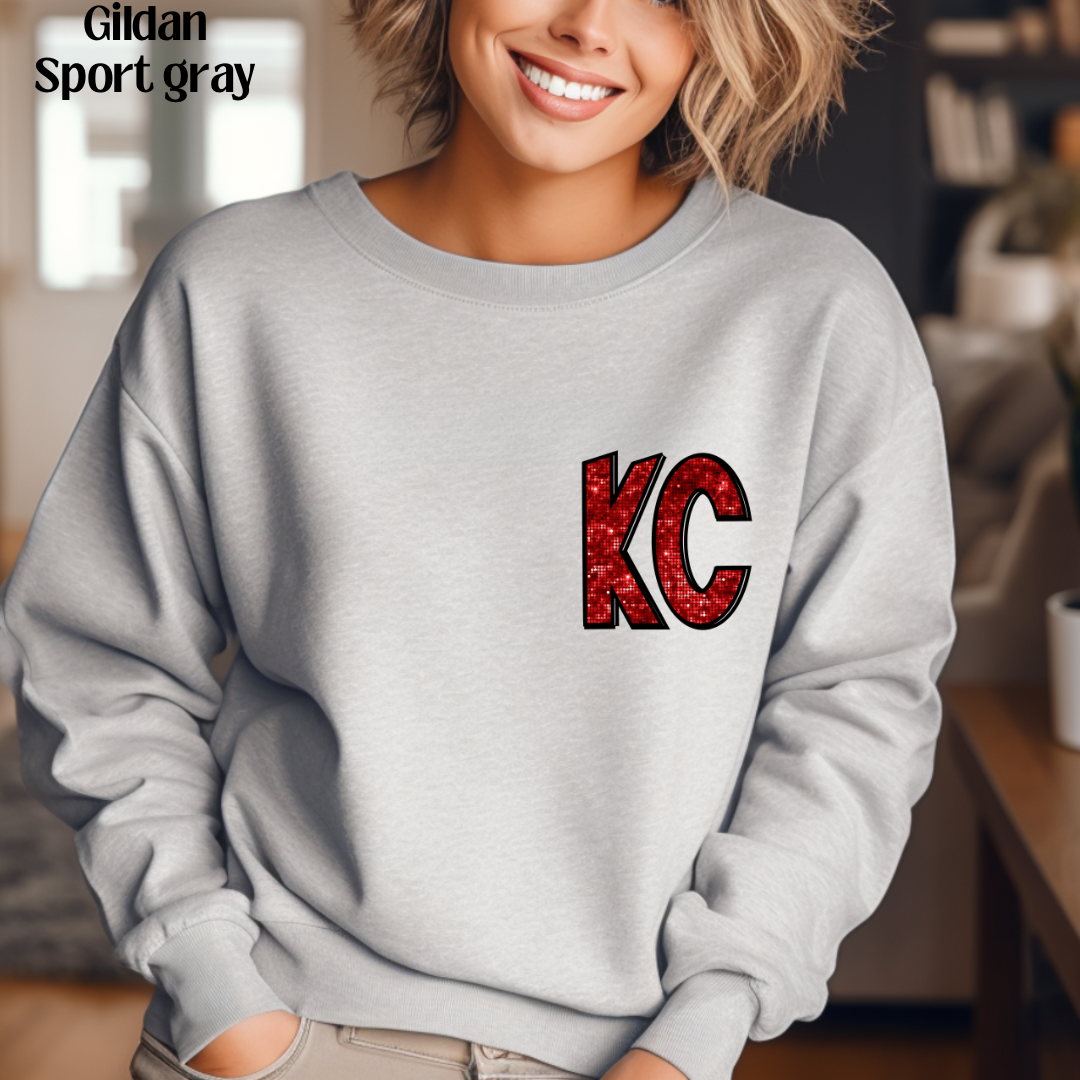 XO, Hannah - Wholesale Graphic Sweatshirt - Women's - Retro Kansas City Front & Back1